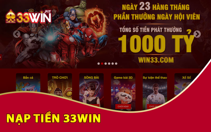 Nạp Tiền 33Win